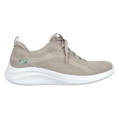 Skechers Women's Ultra Flex 3.0 - Big Plan Sneaker in Taupe, Size | Textile/Synthetic, Vegan, Ma