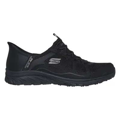 Skechers Women's Slip-ins: Gratis Sport - Leisurely Sneaker in Black, Size | Synthetic/Textile, 