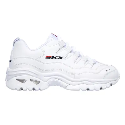 Skechers Women's Energy - Timeless Vision Sneaker in White, Size | Leather/Synthetic/Textile