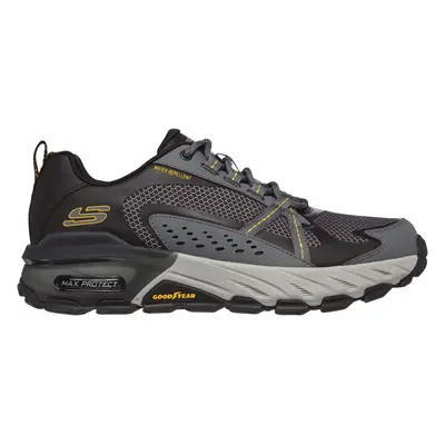 Skechers Men's Max Protect Sneaker in Black/Charcoal, Size | Leather/Textile