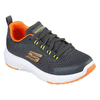 Skechers Boy's Dynamic Tread - Nitrode Sneaker in Charcoal/Orange, Size | Textile/Synthetic, Veg