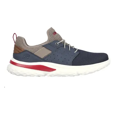 Skechers Men's Relaxed Fit: Solvano - Caspian Sneaker in Navy Blue, Size | Textile/Synthetic, Ve