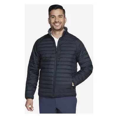 Skechers Men's GO SHIELD Altitude Reversible Jacket in Black, Size | Polyester