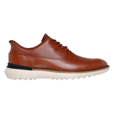 Skechers Men's Slip-ins Mark Nason: Mako - Hollins Shoes in Cognac, Size | Leather