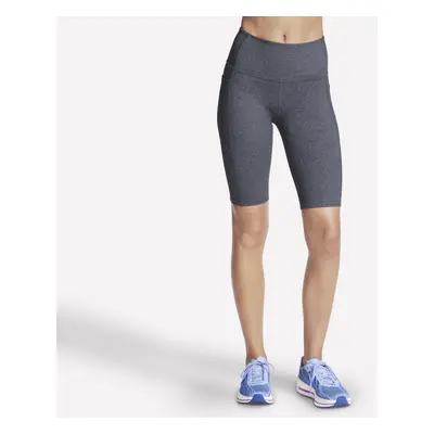 Skechers Women's GO WALK High-Waisted Inch Bike Short in Gray, Size Small | Nylon/Spandex