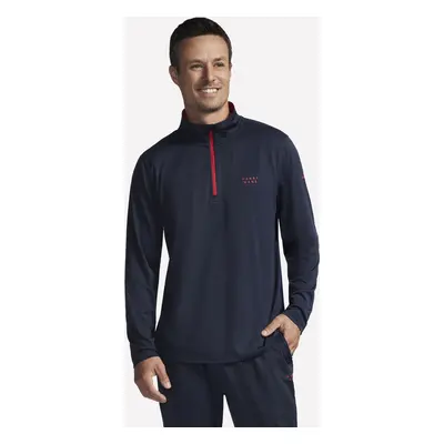 Skechers Men's Harry Kane Charge 1/4 Zip in Navy Blue, Size Large | Polyester