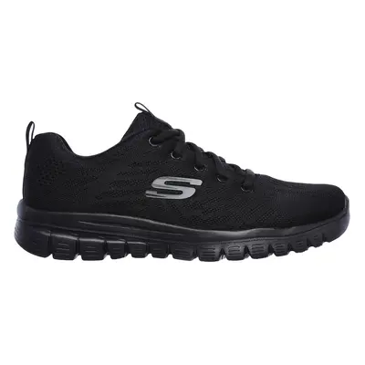 Skechers Women's Graceful - Get Connected Sneaker in Black, Size | Textile/Synthetic, Vegan, Mac