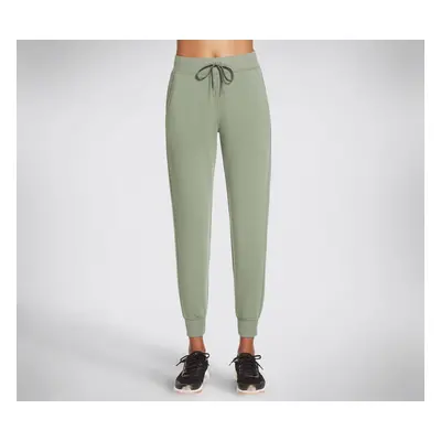 Skechers Women's SKECHLUXE Restful Jogger Pant in Light Green, Size | Rayon/Polyester/Spandex