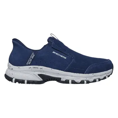 Skechers Men's Slip-ins: Hillcrest - Cedar Root Sneaker in Navy Blue, Size | Leather/Textile