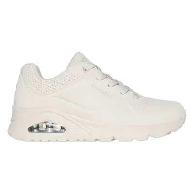 Skechers Women's Uno - Stand on Air Sneaker in Off White, Size | Textile/Synthetic