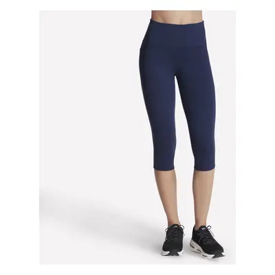 Skechers Women's GO WALK High-Waisted Capri in Navy Blue, Size Medium | Nylon/Spandex