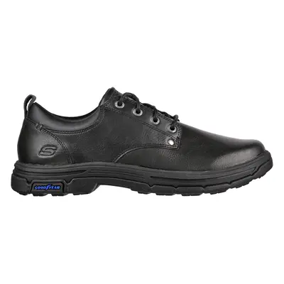 Skechers Men's Relaxed Fit: Segment 2.0 - Seggler Shoes in Black, Size | Leather/Synthetic