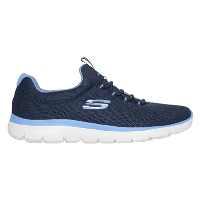 Skechers Women's Summits - Artistry Chic Sneaker in Navy Blue/Blue, Size | Textile/Synthetic, Ve