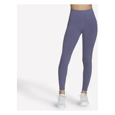 Skechers Women's GO WALK High-Waisted Legging in Purple/Charcoal, Size | Nylon/Spandex