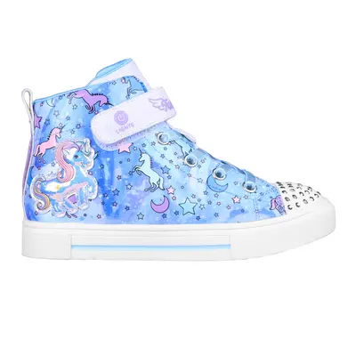 Skechers Girls Twinkle Toes: Twinkle Sparks - Unicorn Daydream Sneaker in Blue, Size | Textile/S