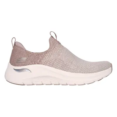 Skechers Women's Arch Fit 2.0 Sneaker in Taupe, Size | Textile/Synthetic, Vegan, Machine Washabl