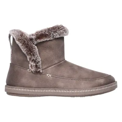 Skechers Women's Cosy Campfire - Fresh Breeze Boots in Dark Taupe, Size | Textile, Vegan