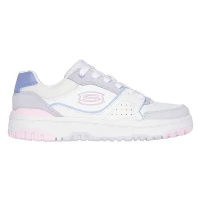 Skechers Girls SKX-228 Sneaker in White, Size | Leather/Synthetic/Textile