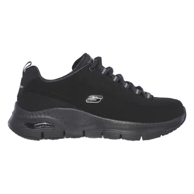 Skechers Women's Arch Fit - Metro Skyline Sneaker in Black, Size | Leather/Synthetic/Textile