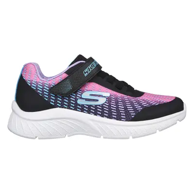 Skechers Girls Microspec Plus - Disco Dreaming Sneaker in Black, Size | Synthetic/Textile, Machi