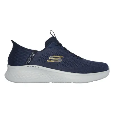 Skechers Men's Slip-ins: Skech-Lite Pro - Primebase Sneaker in Navy Blue/Yellow, Size | Textile/