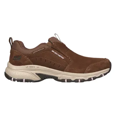 Skechers Women's Hillcrest - Nature Walk Sneaker in Brown, Size Wide | Leather