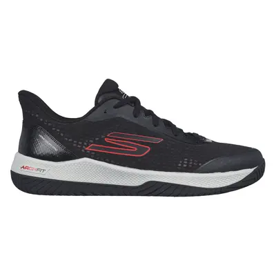 Skechers Men's Viper Court Pro - Pickleball Sneaker in Black/Red, Size | Textile/Synthetic, Vega