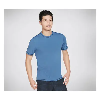 Skechers Men's Kinetic T-Shirt in Blue, Size Small