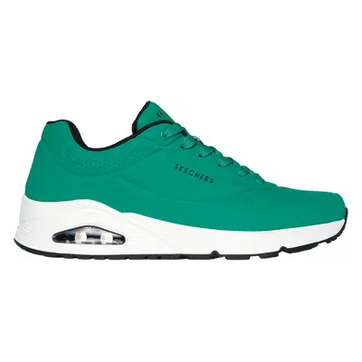 Skechers Men's Uno - Stand On Air Sneaker in Green/White, Size | Synthetic/Textile