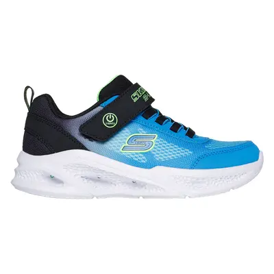 Skechers Boy's Meteor-Lights - Krendox Sneaker in Black/Blue, Size | Textile/Synthetic