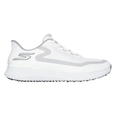 Skechers Men's Slip-ins: GO GOLF Flight Golf Shoes in White/Gray, Size | Synthetic/Textile