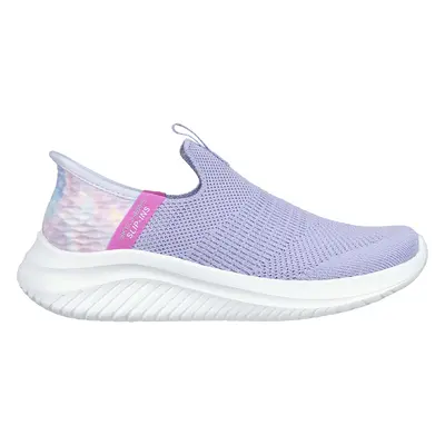 Skechers Girls Slip-Ins: Ultra Flex 3.0 - Coloury Wild Sneaker in Lavender, Size | Textile, Mach