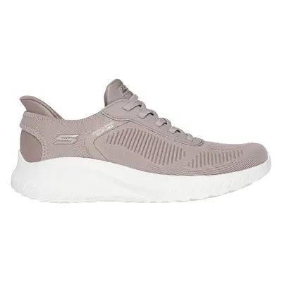 Skechers Women's Slip-ins: BOBS Sport Squad Chaos Sneaker in Taupe, Size | Textile/Synthetic, Ve