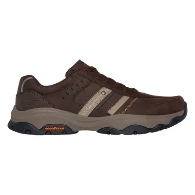 Skechers Men's Relaxed Fit: Craster - Archdale Shoes in Cocoa, Size | Leather/Synthetic/Textile