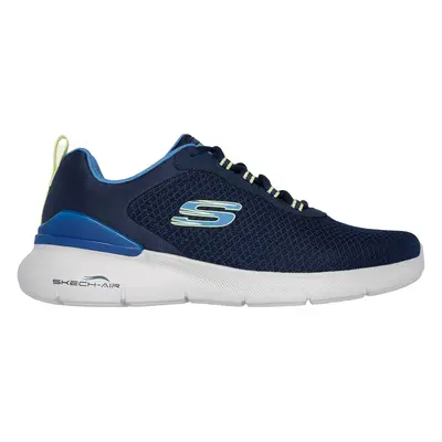 Skechers Men's Skech-Air Dynamight 2.0 - Durron Sneaker in Navy Blue/Lime, Size | Textile/Synthe