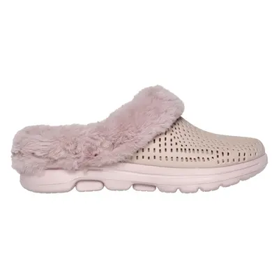 Skechers Women's Foamies: GO WALK Lined - Cosy Embrace Shoes in Mauve, Size | Textile/Synthetic,