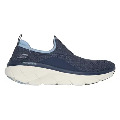 Skechers Women's Relaxed Fit: D'Lux Walker 2.0 - Bold State Slip-On Shoes in Navy Blue/Blue, Siz