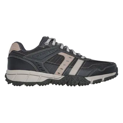 Skechers Men's Urban Trax Sneaker in Stone/Olive, Size | Leather/Synthetic