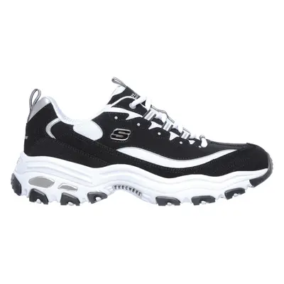 Skechers Men's D'Lites Sneaker in Black/White, Size | Leather/Synthetic/Textile