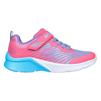 Skechers Girls Microspec - Rejoice Racer Sneaker in Pink, Size | Textile/Synthetic, Machine Wash