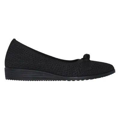 Skechers Women's Cleo Sawdust - Sophisticated Flats in Black, Size | Textile