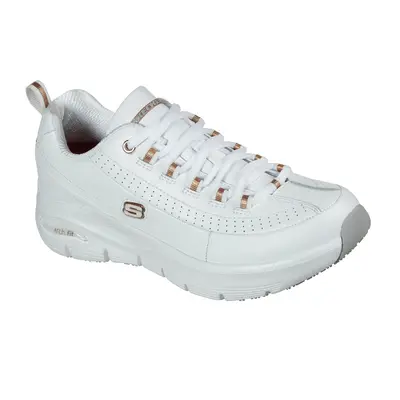 Skechers Women's Work: Arch Fit SR - Trickell II Sneaker in White, Size | Leather/Synthetic