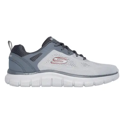 Skechers Men's Track - Broader Sneaker in Gray/Charcoal, Size | Textile/Synthetic, Vegan, Machin