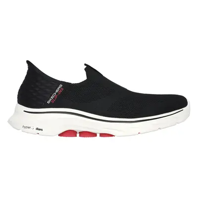 Skechers Men's Slip-ins: GO WALK - Easy On Sneaker in Black/White | Textile/Synthetic, Machine W