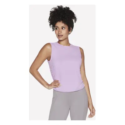 Skechers Women's GO DRI SERENE Tank Top in Purple/Periwinkle, Size Medium | Polyester/Spandex