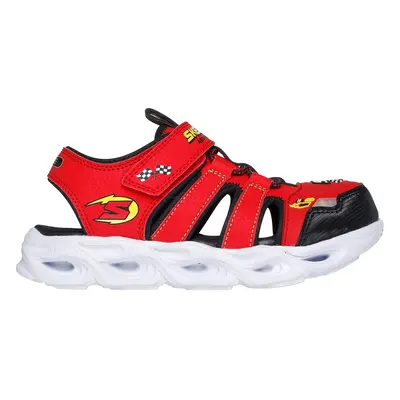 Skechers Boy's S-Lights: Thermo-Flash - Hydro-Flare Sandals in Red/Black, Size | Synthetic