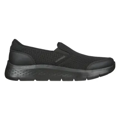 Skechers Men's GO WALK FLEX - Request Slip-On Shoes in Black, Size | Textile/Leather