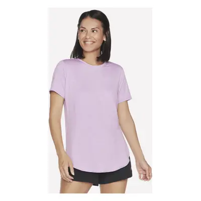 Skechers Women's GO DRI SWIFT Tunic Top T-Shirt in Purple/Periwinkle, Size | Polyester/Spandex