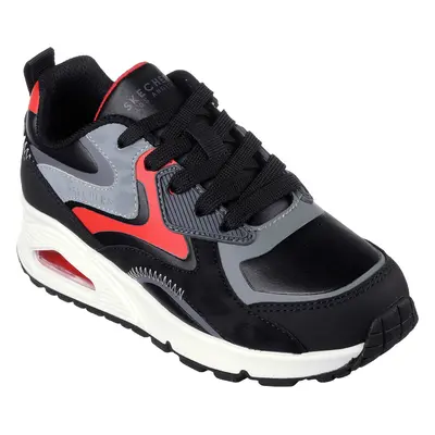 Skechers Boy's Uno Gen1 - Colour Surge Sneaker in Black/Red, Size | Textile/Synthetic