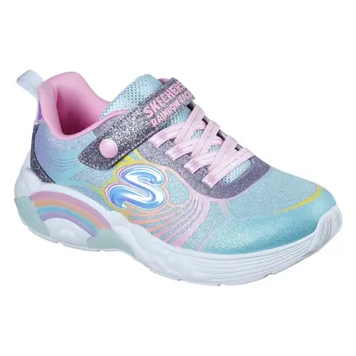 Skechers Girls Rainbow Racer - Nova Blitz Sneaker , Size | Synthetic/Textile